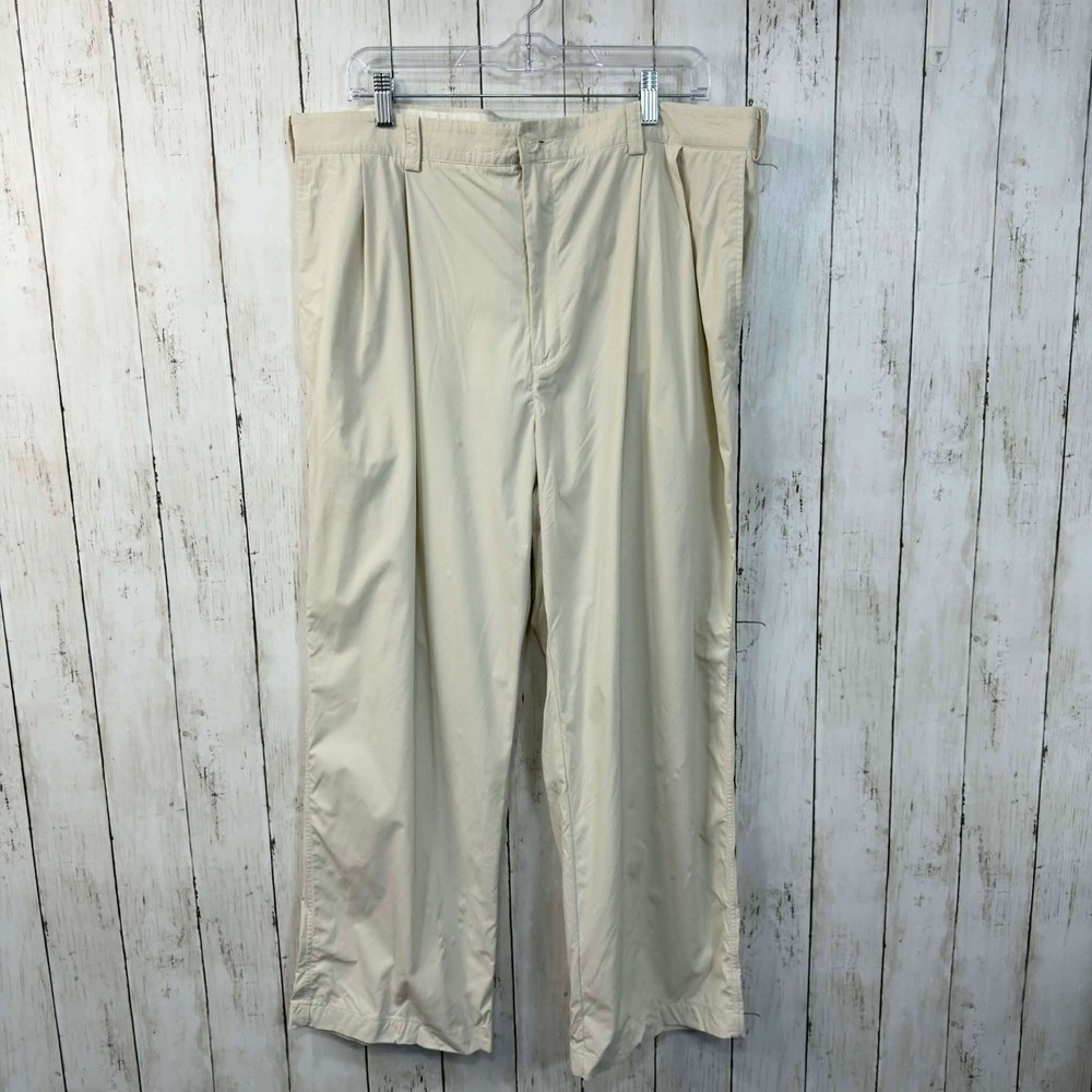 Coolibar Men's UPF 50+ Sun Protection Pants‎ Beige Nylon Stretch 38x30